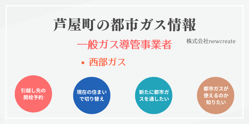 芦屋町の引越しガス開栓予約｜地域別おすすめ都市ガス会社一覧