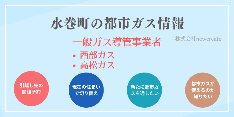 水巻町の引越しガス開栓予約｜地域別おすすめ都市ガス会社一覧