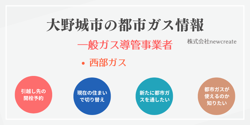 大野城市の都市ガス情報